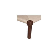 NADAAL STUDIOS Rafferty Outdoor Coffee Table, Rectangular, Teak Wood, Woven Synthetic Hyacinth, Weather Resistant, Dark Brown