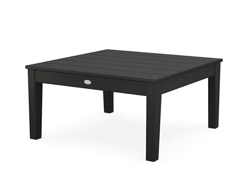 POLYWOOD® Newport 36" Conversation Table in Black