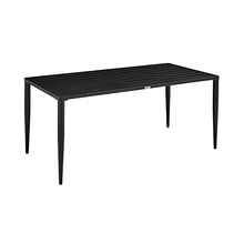 Armen Living Beowulf Modern Outdoor Patio Dining Set, 7 Piece, Black