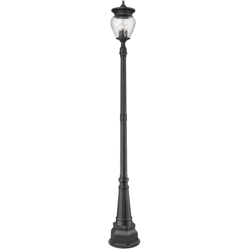Z-Lite Davina 4 Light Post Light 108" Black