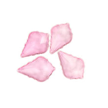 38mm-76mm Pink Maple Leaf Crystal Glass Window Prisms for Chandeliers Crystal Pendants Lighting Decoration,63mm 100pcs