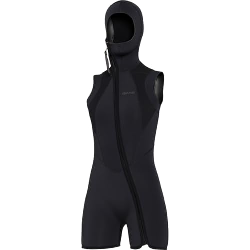 Bare Women's 7MM Step-in Hooded Vest Black