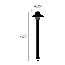 Bailey Street Home Oner Light Dome Small Hat Path Light 12V Black