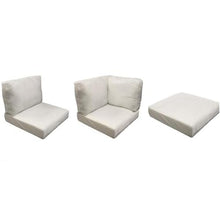 Afuera Living Weather & Water Resistant High Back Cushion Set Cream