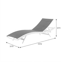 Outdoor Escape White Outdoor Patio Chaise Lounge Set of 4, Comfortable Sun Lounge Chairs, Durable Construction, Ideal for Garden, Poolside, Backyard