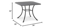KETTLER 36" Square Mesh Top Table