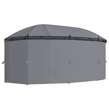 HGFDVCMR 17x11 Ft Outdoor Gazebo Canopy with Curtains Anthracite
