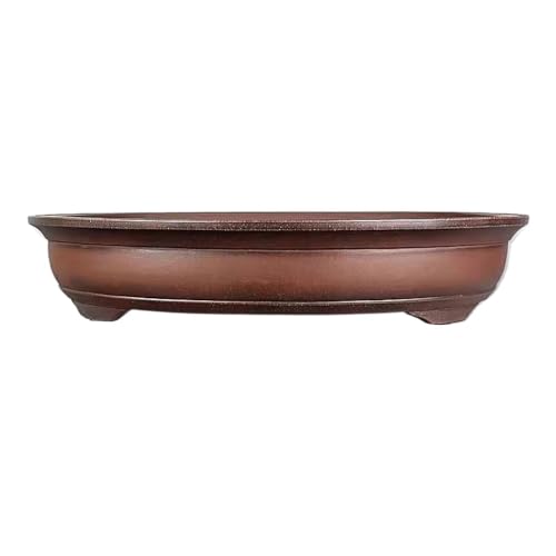 thalo Planter Pots Plant Pots Purple Clay Bonsai Flower Pot 27in Handmade Round Shallow Pot Purple Clay Green Plant Pots Plant Container Accessories