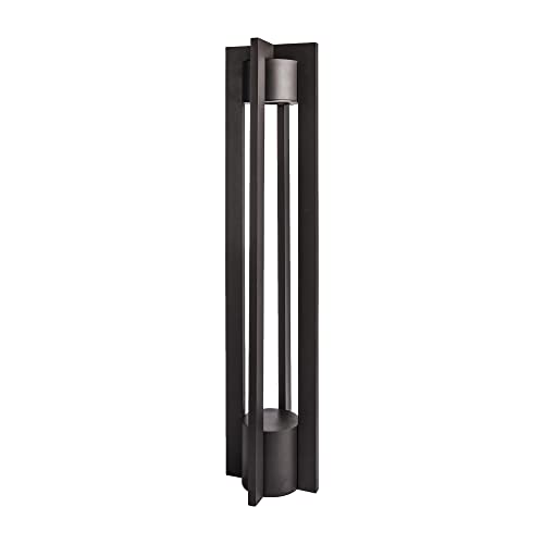 WAC Landscape Lighting, Chamber LED 120V Line Voltage Bollard Light 3000K Warm White Built-in LED in Black