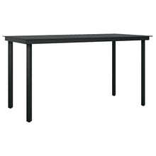 AJSEOYBS Outdoor Patio Set,Outdoor Garden Furniture,7 Piece Patio Dining Set Black,for Deck, Patio, Garden, Poolside, Backyard