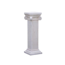Magnesium Oxide Roman Pillar Pedestal Stand, Garden Backyard Patio Office Decor