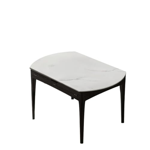 Coffee Table Solid Wood Folding Dining Table Simple Modern Oak Round Nordic Home Small Apartment Retractable Rock Plate