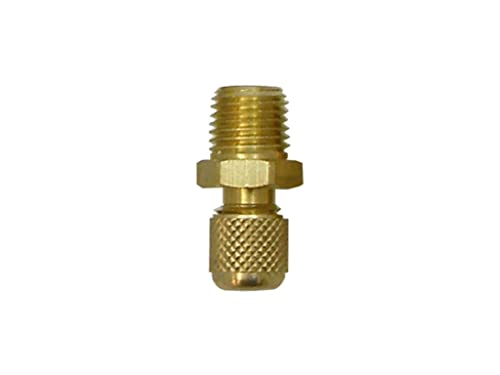 CPS AD44B 1/4" SAE M w/Cap & Core x 1/4" MNPT (Bulk Pack - 100)