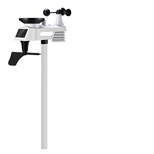 JDXQBLD Weather Station, Weather Station Wireless Indoor and Outdoor Internet Multifunction Humidity Pressure Anemometer Wind Rain Gauge