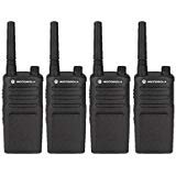 Motorola RMU2040 Two Way Radio Walkie Talkies 4 Pack Black