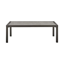 Armen Living Cuffay Modern Outdoor Patio Conversation Furniture Set Brown Aluminum and Taupe