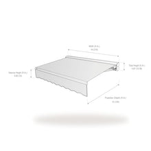 Awntech 18' Destin Left Motor (18' x 10') Retractable Patio Awning, Tan