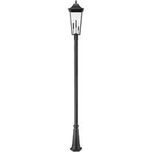 Z-Lite Gannon 3 Light 126" Tall Post Light Black