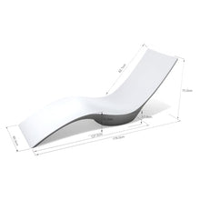 Aquamarine In-Pool Lounge Chairs Set of 2 White