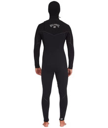Billabong Mens 5/4mm Furnace Hooded Chest Zip Fullsuit Black 231 X-Large