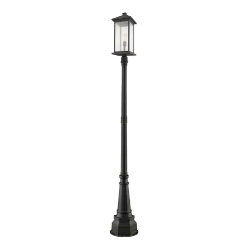 Z-Lite 531PHBXLR-564P-ORB 1 Light Outdoor Post Mounted Fixture, Oil Rubbed Bronze