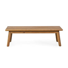 Christopher Knight Home Ellendale Loveseat and Coffee Table Set, White + Teak