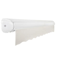 Awntech 18' Full Cassette Right Motor (18' x 10') Retractable Patio Awning, Oatmeal Tweed