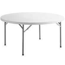 PRO&Family Round Folding Table for Events, Dining, Church, School, Wedding, Backyard Tables (8, 60")