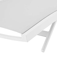 America Luxury - Outdoor Lounge Chair Chaise Set of 4 Aluminum Metal White