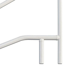 SAFTRON Cross Braced 3-Bend Pool Rail White