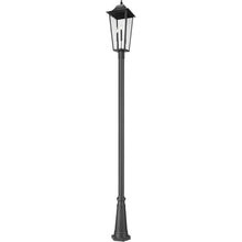 Z-Lite Gannon 3 Light 126" Tall Post Light Black