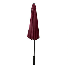 RWGOVLU Garden Umbrellas, 8.8 Ft Crank and Tilt Patio Umbrella, Waterproof Sun Shade for Outdoor Settings, Pool, Beach, Courtyard, Lawn