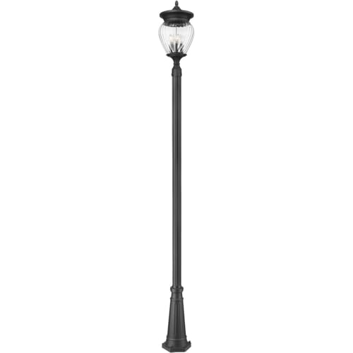 Z-Lite 5016PHBR-519P Davina 4 Light 120" Tall Post Light - Black