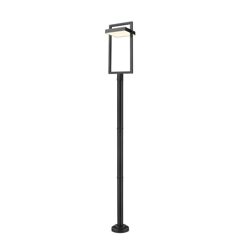 Z-Lite 1 Light Outdoor Post Mounted Fixture 566PHXLR-567P-BK-LED, Black
