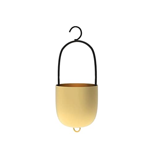 WANGKENSU Hanging Planter Indoor Plant Hanging Planter Pot Modern Flower Pot Home Decor Hanging Plant Planter Metal Plant Vase with Hooks Suitable for Indoor and Outdoor Plants (Color : 1) (1)