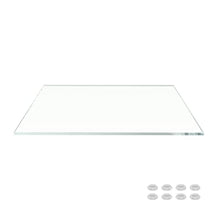 Ultra Clear Glass Table Top 36x60 Inch Rectangle - Low Iron Tempered Glass 1/4 Inch Flat Polished - Replacement for Dining Patio End Tables - Durable Table Protector