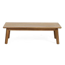 Christopher Knight Home Burchett Outdoor 4pc Chat Set Acacia Wood Wicker Teak Finish Mixed Brown Beige