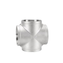 AARTERZZA 4" BSPT Female Cross 4 Ways 316 Stainless Steel Pipe Fitting Connector Splitter Water Gas Oil Pipe Fitting