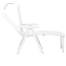 Beach Chair Lounge Chair Cover Sun Lounger Pool Sun Lounger Suitable for Beach Hotel Holiday Folding Sun Lounger Plastic White (White 23.2" x 42.5" x 42.5" (W x D x H))