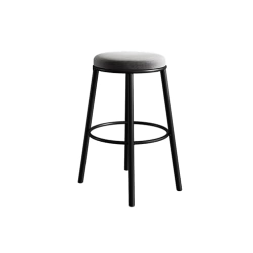 DINBOZ26X Counter Stools Grey Backless Bar Chair Minimalist Bar Restaurant High Legged Chair Wrought Iron Stool Legs Bar Stools(XXL)