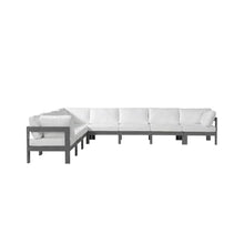 Outdoor Escape White Fabric Outdoor Patio Modular Sectional, Weatherproof Upholstery, Comfortable Back Height, Easy Maintenance, for Outdoor Living