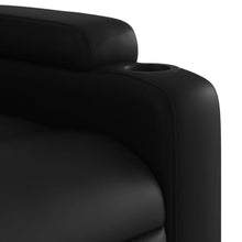 ZQQLVOO Manual Recliner Chair Black Faux Leather