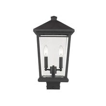 Z-Lite 2 Light Outdoor Post Mount Fixture 568PHBS-BK
