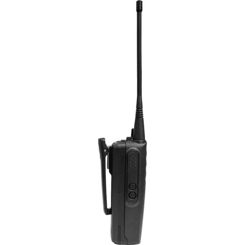Motorola Solutions CP100D UHF Portable Two Way Radio Bundle with PTT Earpiece Black