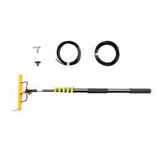 ERoomQ Connect The Faucet Window Cleaning Pole Cleaner Kit, Swimming Pool Brush, Extendable Water/Hose Pole Cleaning Brush, for Photovoltaic & Solar Panels, Wall, Tile, Floors, Steps,One Color-3.6M
