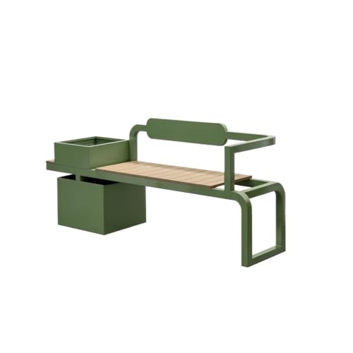 LICONG-2019 Flowerbox Commercial Metal Planter Bench Multi‑Use Seat