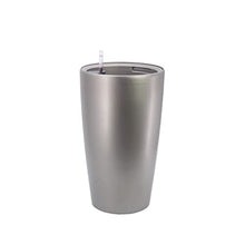 HIHELO Planters Resin Plastic Flowerpot Garden Art Vase Plant Stand Automatic Water-Absorbing Flowerpot Home Flowerpot Nursery Pots (Color : A)
