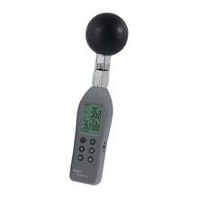 Thermometer Hygrometer, AZ87786 WBGT Data Logger Black Ball Comprehensive Temperature Heat Index Meter Earth Humidity,for Home, Garden, Patio
