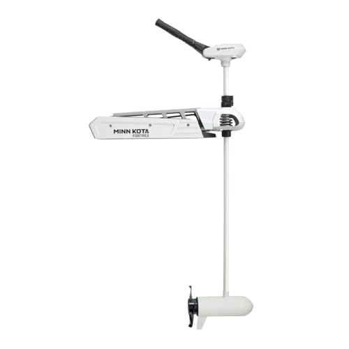 Minn Kota Riptide Fortrex Saltwater Bow-Mount Trolling Motor 62-Inch Shaft White