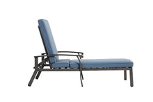 Blue Cast Aluminum Outdoor Relaxation Chair - Adjustable, Portable, and Built to Last